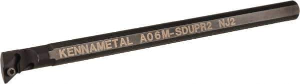 Kennametal - 15.24mm Min Bore Diam, 6" OAL, 3/8" Shank Diam, A-SDUP Indexable Boring Bar - DP.. Insert, Screw Holding Method - Apex Tool & Supply