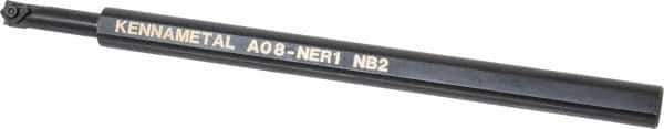 Kennametal - 11.18mm Min Bore Diam, 8" OAL, 1/2" Shank Diam, A-NE Indexable Boring Bar - 1" Max Bore Depth, N. Insert, Clamp Holding Method - Apex Tool & Supply
