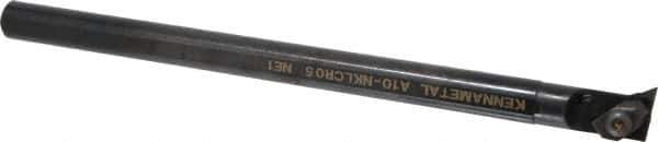 Kennametal - NP.., 5° Lead Angle A-NKLC External Right Hand Indexable Profiling Toolholder - 5/8" Shank Width, 254mm Long, Steel, Through Coolant - Apex Tool & Supply