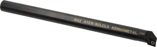 Kennametal - 23.62mm Min Bore Diam, 10" OAL, 3/4" Shank Diam, A-SCLC Indexable Boring Bar - CC.. Insert, Screw Holding Method - Apex Tool & Supply