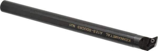 Kennametal - 24.89mm Min Bore Diam, 10" OAL, 3/4" Shank Diam, A-SDUC Indexable Boring Bar - DC.. Insert, Screw Holding Method - Apex Tool & Supply