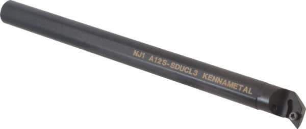 Kennametal - 24.89mm Min Bore Diam, 10" OAL, 3/4" Shank Diam, A-SDUC Indexable Boring Bar - DC.. Insert, Screw Holding Method - Apex Tool & Supply