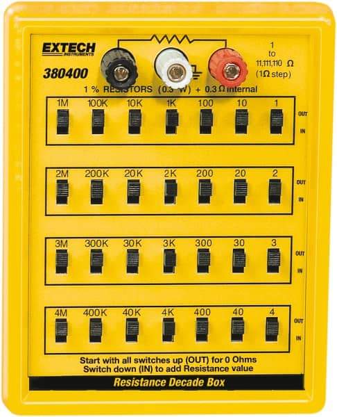 Extech - 1 to 110 k Ohm, Earth Ground Resistance Tester - No Batteries Required, 1 to 110 Resolution - Apex Tool & Supply