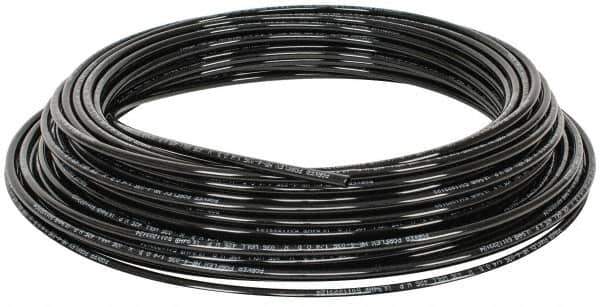 Parker - 0.18" ID x 1/4" OD, 1/32" Wall Thickness, 100' Long, Nylon Tube - Black, 425 Max psi, -60 to 200°F - Apex Tool & Supply