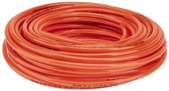 Parker - 1/4" ID x 3/8" OD, 1/16" Wall Thickness, 100' Long, Polyurethane Tube - Orange, 125 Max psi, 90 - 95 Shore A Hardness, -40 to 180°F - Apex Tool & Supply