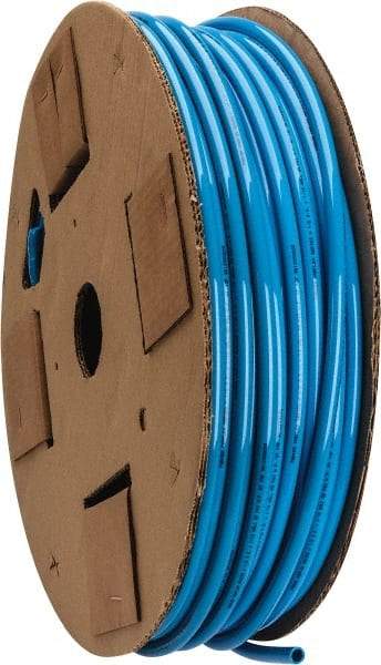 Parker - 3/8" ID x 1/2" OD, 1/16" Wall Thickness, 250' Long, Polyurethane Tube - Blue, 85 Max psi, 90 - 95 Shore A Hardness, -40 to 180°F - Apex Tool & Supply