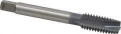 OSG - 7/16-14 UNC, 3 Flute, elektraLUBE Finish, High Speed Steel Spiral Point Tap - Plug Chamfer, Right Hand Thread, 3-5/32" OAL, 1-7/16" Thread Length, Series 105 - Exact Industrial Supply