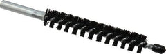 Schaefer Brush - 4" Brush Length, 5/8" Diam, Nylon Single Stem, Single Spiral Condenser Tube Brush - 6-1/4" Long, Nylon, 12-24 Female Connection - Apex Tool & Supply