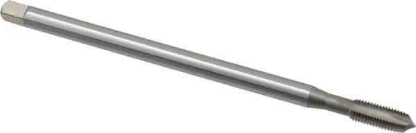 OSG - 5/16-24 UNF 2 Flute H3 Bright Finish High Speed Steel Spiral Point Extension Tap - Plug Chamfer, 6" OAL, 1-1/8" Thread Length, 3B Class of Fit - Apex Tool & Supply
