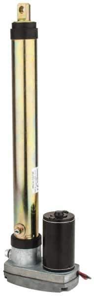 Thomson Industries - 12" Stroke Len, 30% Duty Cycle, 12 Volt, Performance PakLinear Electromechanical Actuator - DC Input, 0.4" per Second, 1,500 Lb Capacity - Apex Tool & Supply