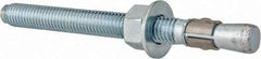 Red Head - 1/2 Inch Diameter, 1/2-13 Inch Thread, 5-1/2 Inch Overall Length, Grade 3, Wedge Expansion Concrete Anchor - Steel, Zinc Plated, 4 Inch Thread Length, Tie Wire Head, 1/2 Inch Drill - Apex Tool & Supply