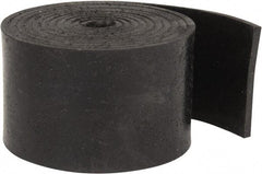 Made in USA - 1/8" Thick x 2" Wide x 60" Long, Buna-N Rubber Strip - Stock Length, 70 Shore A Durometer, 800 to 1,000 psi Tensile Strength, -20 to 170°F, Black - Apex Tool & Supply