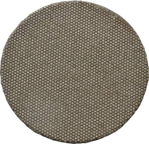 Norton - 2" Diam, 120 Grit Diamond Adhesive PSA Disc - Medium Grade, Black, Cloth Backing, Flexible - Apex Tool & Supply