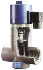Plast-O-Matic - Direct Acting Universal, PVC Solenoid Valve - Normally Closed, Viton Seal - Apex Tool & Supply