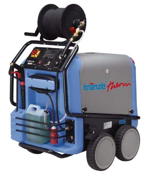 Kranzle - Electric, 5 hp, 2,500 psi, 3.3 GPM, Hot Water Pressure Washer - 66' Hose, 220 Max Volts - Apex Tool & Supply