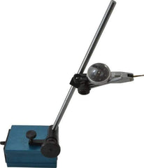 Fowler - 0.0005" Graduation, 0.03" Max Meas, 0-15-0 Dial Reading, Dial Indicator & Base Kit - 3-1/8" Base Length x 2-1/16" Base Width x 1" Base Height, 1" Dial Diam - Apex Tool & Supply