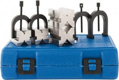 Fowler - 1 to 1-1/2" Capacity, 90° Angle, 4-Way V-Block - 1-1/2 and 2" Long x 1-1/4 and 1-1/2" Wide x 1-1/4 and 1-1/2" High, Sold as 2 Block Set - Apex Tool & Supply