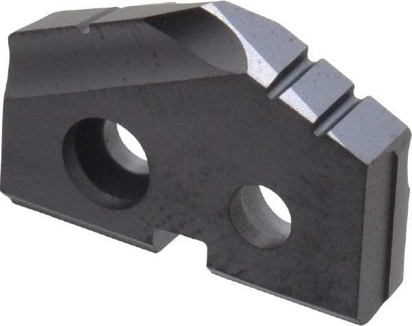 Allied Machine and Engineering - 21/32" Diam x 1/8" Thick, Seat Code 0, 132° Included Angle Spade Drill Insert - TiAlN Coated, Carbide, Grade K20, Series T-A - Apex Tool & Supply