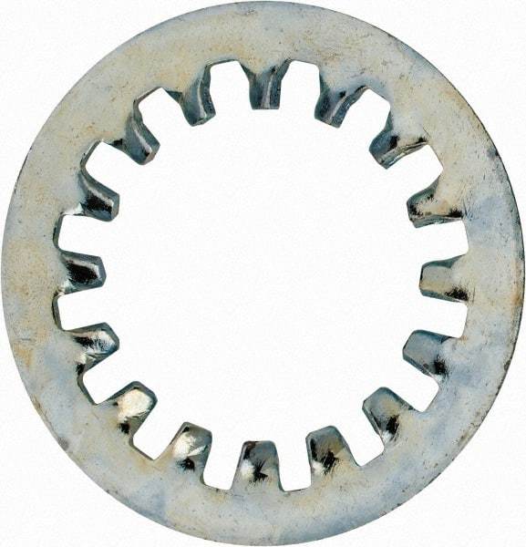Value Collection - 1-1/2" Screw, 1.53" ID, Steel Internal Tooth Lock Washer - 2.515" OD, Zinc-Plated, Grade 1075 - Apex Tool & Supply