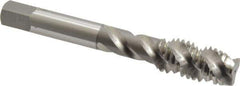 OSG - 1/2-13 UNC 3 Flute 3B Plug Spiral Flute Tap - High Speed Steel, Bright Finish, 3-3/8" OAL, Right Hand Flute, Right Hand Thread, H3, Series 106/107 - Apex Tool & Supply