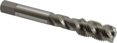 OSG - 1/2-20 UNF 3 Flute 3B Plug Spiral Flute Tap - High Speed Steel, Bright Finish, 3-3/8" OAL, Right Hand Flute, Right Hand Thread, H3, Series 106/107 - Apex Tool & Supply
