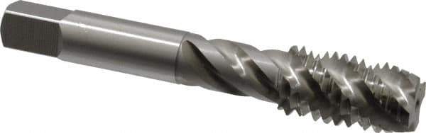 OSG - 5/8-11 UNC 4 Flute 3B Plug Spiral Flute Tap - High Speed Steel, Bright Finish, 3-13/16" OAL, Right Hand Flute, Right Hand Thread, H3, Series 106/107 - Apex Tool & Supply