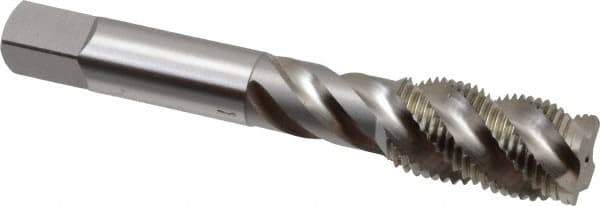 OSG - 5/8-18 UNF 4 Flute 3B Plug Spiral Flute Tap - High Speed Steel, Bright Finish, 3-13/16" OAL, Right Hand Flute, Right Hand Thread, H3, Series 106/107 - Apex Tool & Supply