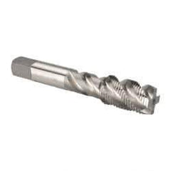 OSG - 3/4-16 UNF 4 Flute 3B Plug Spiral Flute Tap - High Speed Steel, Bright Finish, 4-1/4" OAL, Right Hand Flute, Right Hand Thread, H3, Series 106/107 - Apex Tool & Supply