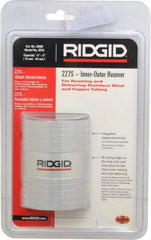 Ridgid - 1/2 to 2 Pipe Capacity, Inner Outer Reamer - Cuts Copper, Aluminium, and Thin Walled Stainless Steel Tubes - Apex Tool & Supply