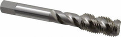 OSG - 1/2-20 UNF 3 Flute 3B Bottoming Spiral Flute Tap - High Speed Steel, Bright Finish, 3-3/8" OAL, Right Hand Flute, Right Hand Thread, H3, Series 106/107 - Apex Tool & Supply