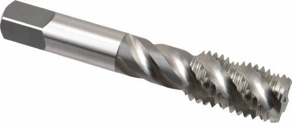 OSG - 3/4-10 UNC 4 Flute Bottoming Spiral Flute Tap - High Speed Steel, Bright Finish, 4-1/4" OAL, Right Hand Flute, Right Hand Thread, H3, Series 106/107 - Apex Tool & Supply