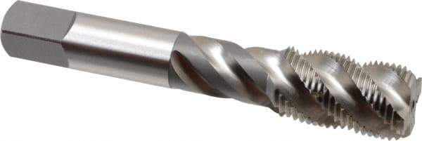 OSG - 3/4-16 UNF 4 Flute 3B Bottoming Spiral Flute Tap - High Speed Steel, Bright Finish, 4-1/4" OAL, Right Hand Flute, Right Hand Thread, H3, Series 106/107 - Apex Tool & Supply