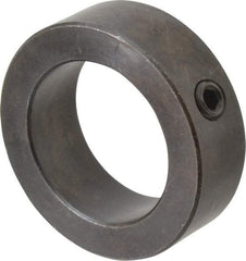 Climax Metal Products - 1-11/16" Bore, Steel, Set Screw Shaft Collar - 2-1/2" Outside Diam, 13/16" Wide - Apex Tool & Supply