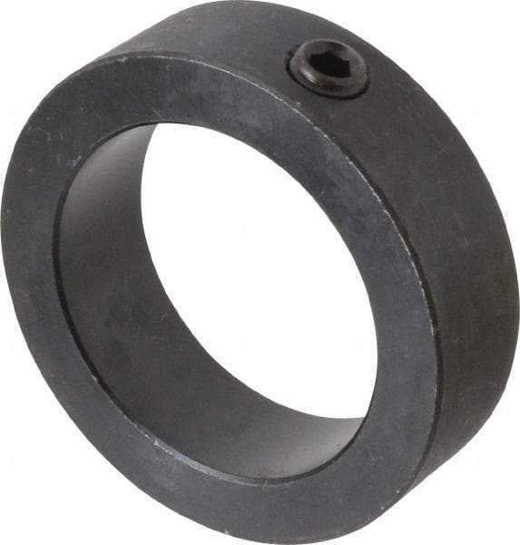 Climax Metal Products - 2-1/2" Bore, Steel, Set Screw Shaft Collar - 3-1/2" Outside Diam, 1" Wide - Apex Tool & Supply