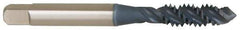 OSG - 7/16-14 UNC 3 Flute Bottoming Spiral Flute Tap - High Speed Steel, TiCN Finish, 3-5/32" OAL, Right Hand Flute, Right Hand Thread, H3, Series 107 - Apex Tool & Supply
