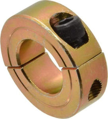 Climax Metal Products - 7/8" Bore, Steel, Two Piece Clamping Shaft Collar - 1-5/8" Outside Diam, 1/2" Wide - Apex Tool & Supply