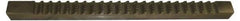 Dumont Minute Man - 1-1/2" Keyway Width, Keyway Broach - High Speed Steel, Bright Finish, 1-1/2" Broach Body Width, 1-1/2" to 8" LOC, 20-1/4" OAL, 26,500 Lbs Pressure for Max LOC - Apex Tool & Supply