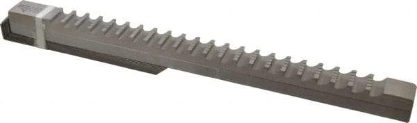Dumont Minute Man - 1-1/4" Keyway Width, Keyway Broach - High Speed Steel, Bright Finish, 1-1/4" Broach Body Width, 1-1/2" to 8" LOC, 20-1/4" OAL, 22,100 Lbs Pressure for Max LOC - Apex Tool & Supply