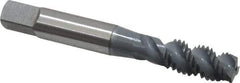 OSG - M10x1.50 Metric Coarse 3 Flute 6H Plug Spiral Flute Tap - High Speed Steel, elektraLUBE Finish, 2-15/16" OAL, Right Hand Flute, Right Hand Thread, D6, Series 143 - Apex Tool & Supply