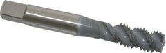 OSG - M10x1.50 Metric Coarse 3 Flute 6H Bottoming Spiral Flute Tap - High Speed Steel, elektraLUBE Finish, 2-15/16" OAL, Right Hand Flute, Right Hand Thread, D6, Series 143 - Apex Tool & Supply