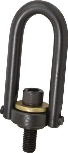 Jergens - 5,000 Lb Load Capacity Safety Engineered Center Pull Hoist Ring - 100 Ft/Lb Torque, 3/4 - 10 Thread, Alloy Steel - Apex Tool & Supply