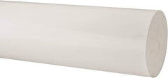 Made in USA - 3' Long, 6" Diam, Polypropylene Plastic Rod - Natural (Color) - Apex Tool & Supply
