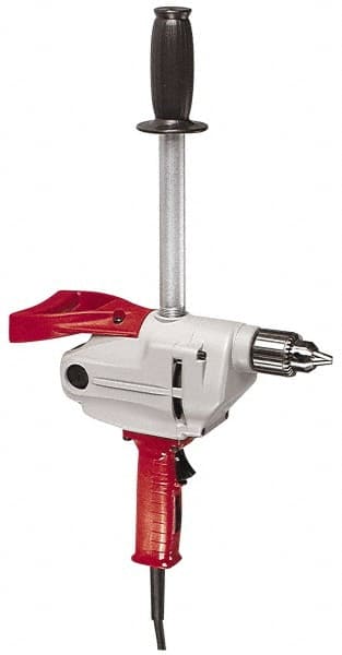 Milwaukee Tool - 1/2" Keyed Chuck, 650 RPM, Spade Handle Electric Drill - Apex Tool & Supply