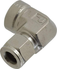 Parker - 1/2" OD, Stainless Steel Female Elbow - -425 to 1,200°F, 1-1/16" Hex, Comp x FNPT Ends - Apex Tool & Supply