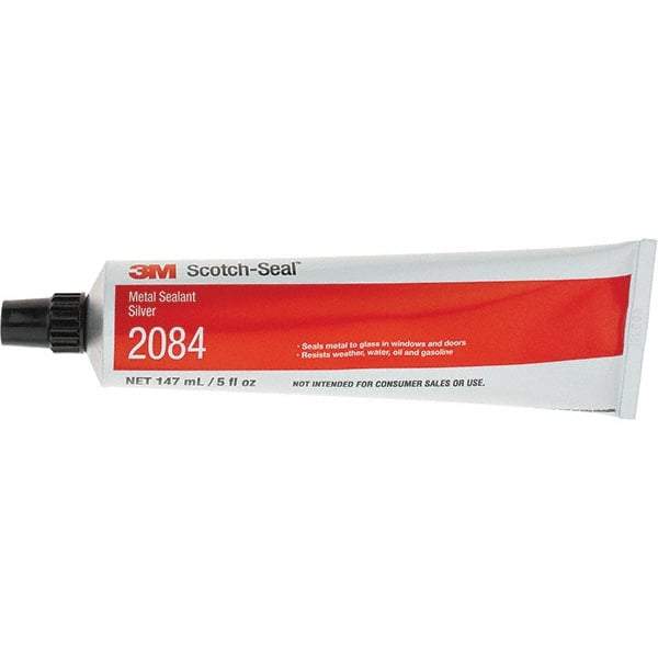 3M - 5 oz Tube Silver Caulk/Sealant - 93°C Max Operating Temp, Series 2084 - Apex Tool & Supply