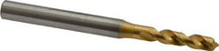 OSG - #16 120° Spiral Flute Vanadium High Speed Steel Screw Machine Drill Bit - TiN Finish, Right Hand Cut, 24mm Flute Length, 68mm OAL, Faceted Point, Straight Shank - Apex Tool & Supply