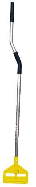 Rubbermaid - 54 to 66" Swivel & Telescoping Metal Quick Connect Mop Handle - 1 to 1-1/4" Wet Mop Head Band, Polypropylene Connector, Use with Wet Mops - Apex Tool & Supply