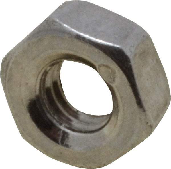 Value Collection - M3x0.50 Metric Coarse Stainless Steel Right Hand Hex Nut - 5.5mm Across Flats, 2.4mm High, Uncoated - Apex Tool & Supply