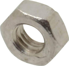 Value Collection - M3.5x0.60 Metric Coarse Stainless Steel Right Hand Hex Nut - 6mm Across Flats, 2.8mm High, Uncoated - Apex Tool & Supply