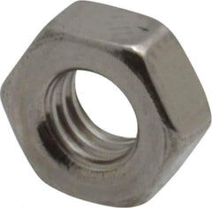 Value Collection - M4x0.70 Metric Coarse Stainless Steel Right Hand Hex Nut - 7mm Across Flats, 3.2mm High, Uncoated - Apex Tool & Supply